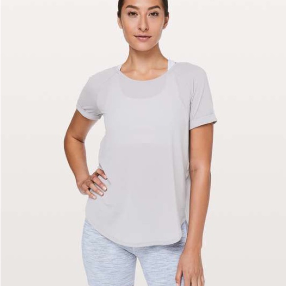 Lululemon Open Up Tie Back Tee